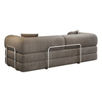78.8' Compression Sofa,Convertible Floor Sofa Bed-with Pillow Back Support Armrest,Comfy Futon Couch Sleeper Bed,Loveseats Boneless Modular Sectional Sofa,Corduroy fabric,for Living Room,Bedroom,Grey - Grand Goldman Shop