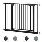 29.5-45.3' Wide Baby Gate with wall protector for Stairs, Dog Gate Indoor for Doorways, No Drilling Pressure Mounted Pet Gate