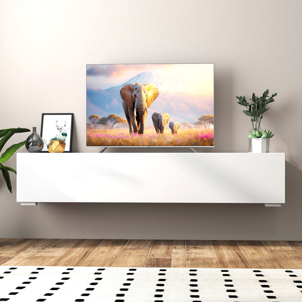 Modern Entertainment Center with Storage   Media Console for Living Room - Grand Goldman Shop