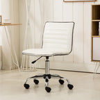 Fremo Chromel Adjustable Air Lift Office Chair, White | Premium Home Decor - Grand Goldman