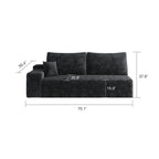Y119-3SEAT-RIGHT-BLACK - Grand Goldman Shop