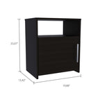 2 Piece Bedroom Set, Egeo 4 Drawer Dresser + Omaha Nightstand, Black / Pine - Grand Goldman Shop