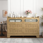Wood 6 Drawer Dresser for Bedroom, Large Double Dresser with Wide Drawers, Modern Chest of Drawers,Storage Organizer Dresser,Nursery Dresser,for Living Room, Hallway, Bedroom, Kids Bedroom - Grand Goldman Shop