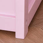 Qaba Toddler Toy Box Storage Bench with Large 27 L Interior, Kids Storage Bench Seat with Storage for Toddler Playroom Furnit