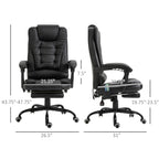 Massage Office Chair High Back Executive Recliner with Lumbar Support,Footrest,Reclining Back,Adjustable Heigh | Premium Home