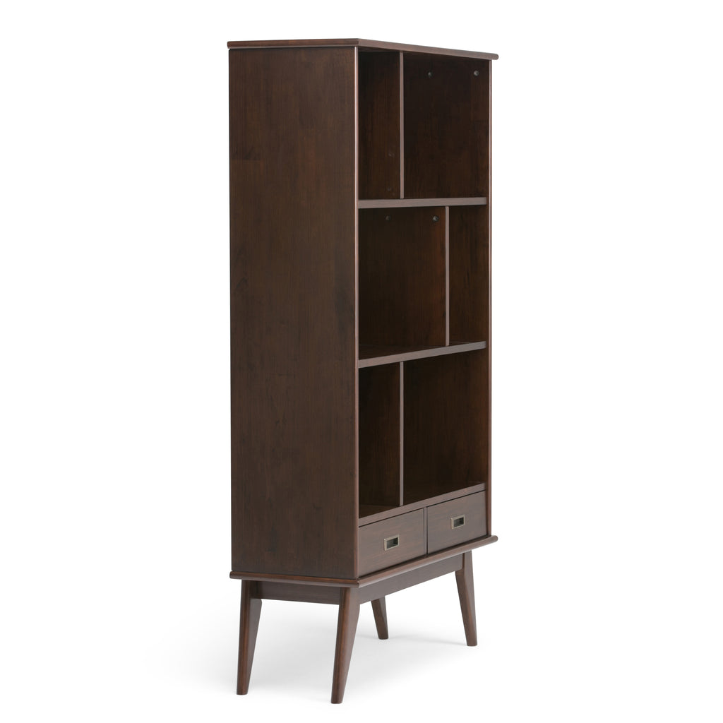 Draper Mid Century Wide Bookcase and Storage Unit - Grand Goldman
