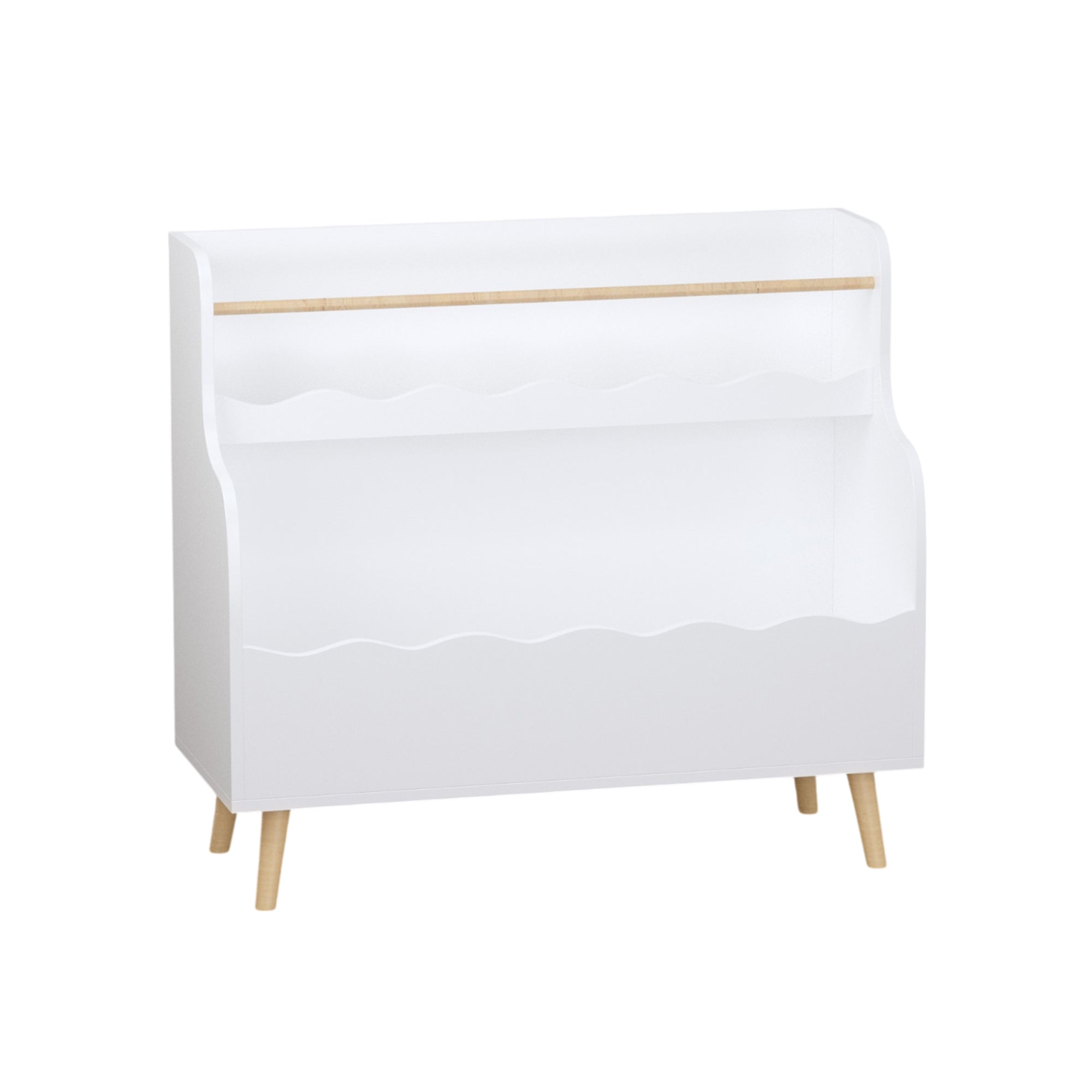 Kids Bookcaes, Children Book Organizer, toy Storage Cabinet Organizer, White - Grand Goldman