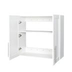 Stackable Wall Mounted Storage Cabinet, 11.81 'D x 31.50'W x 29.92 'H, White - Grand Goldman Shop
