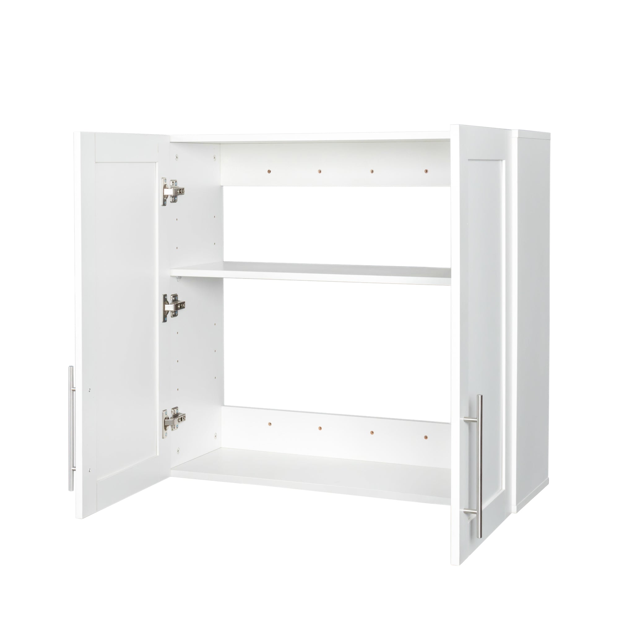Stackable Wall Mounted Storage Cabinet, 11.81 'D x 31.50'W x 29.92 'H, White - Grand Goldman Shop