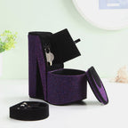 9' Tall Display Jewelry Box with Hidden Storage, High Heel Shoe Design, Purple Velvet - Grand Goldman Shop