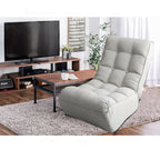Adjustable Gray Metal Reclining Chair for Living Room and Balcony - Grand Goldman Shop