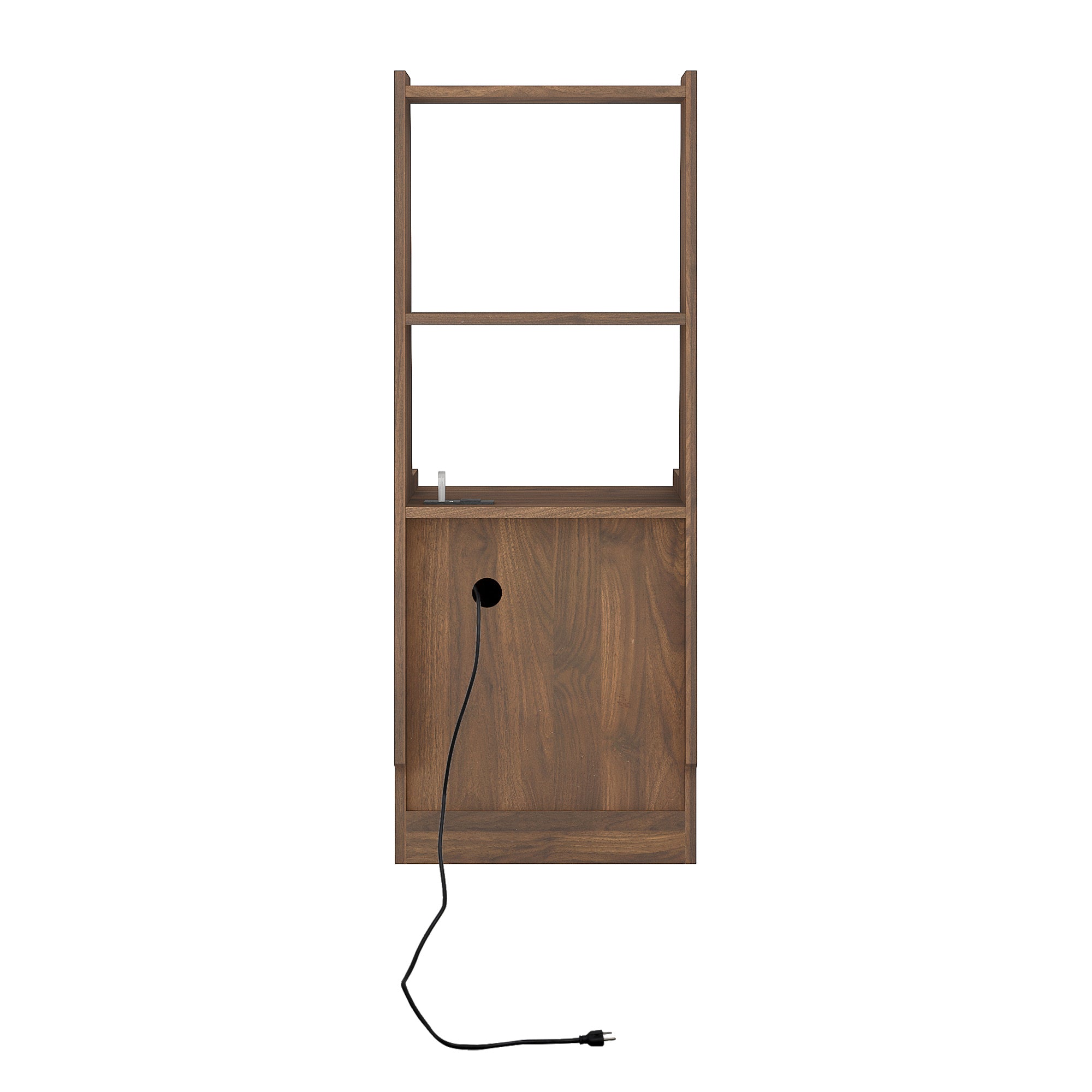 Nightstands Set of 2, with Charging Station, Smart Nightstand with Night Light, Modern Night Stand with Bookshelf, Bedside Tables with Storage Cabinet for Bedroom, Wood - Grand Goldman Shop