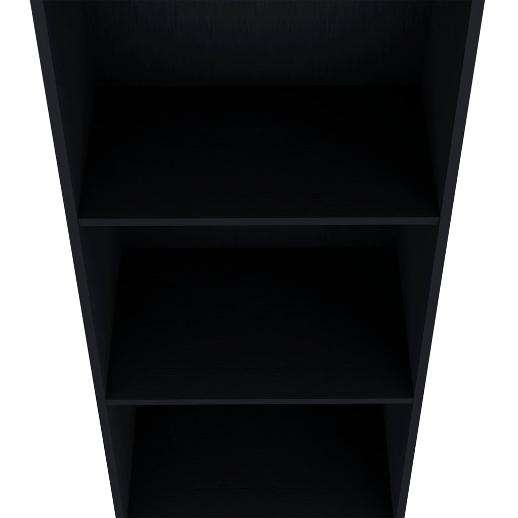 Bookcase 47' H, 3 shelves, Black - Grand Goldman