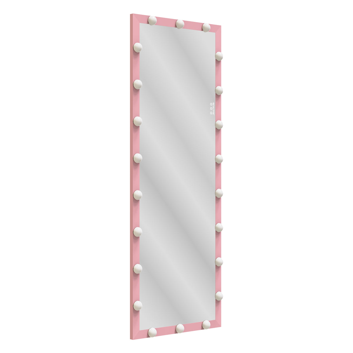 Hollywood Style Full Length Mirror with Lights, 3 Color Modes, Pink Aluminium, 62.6'x23.3' - Grand Goldman Shop