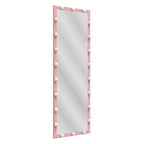 Hollywood Style Full Length Mirror with Lights, 3 Color Modes, Pink Aluminium, 62.6'x23.3' - Grand Goldman Shop