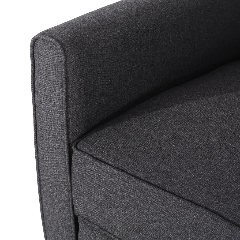 Smoke Fabric Push Back Chair for Elegant Home Décor - Grand Goldman Shop