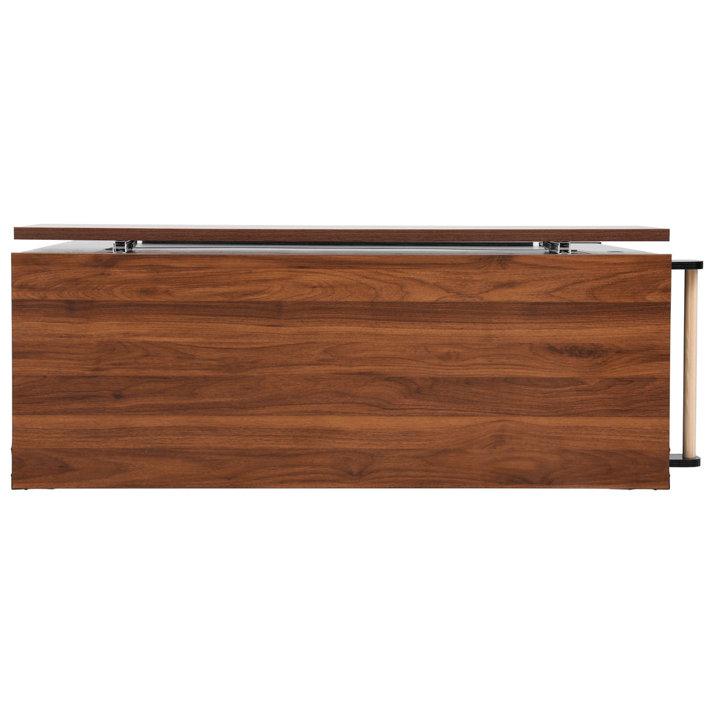 K&K 53'' Farmhouse Kitchen Island with Two Tempered Glass Cabinet Doors, Power Outlet, Rolling Kitchen Cart on Wheels with Drop Leaf, 5 Open Side Racks, 3 Drawers, for Kitchen, Dining Room, Black - Grand Goldman Shop