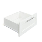 High wardrobe and kitchen cabinet with 2 doors, 2 drawers and 5 storage spaces,white - Grand Goldman Shop