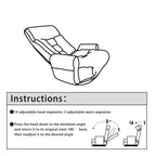 Modern Gray with Metal Frame Swivel Game Lounge Chair with Adjustable Headrest and Waist Support – 360-Degree Rotatable Leisure Chair for Living Room - Grand Goldman Shop