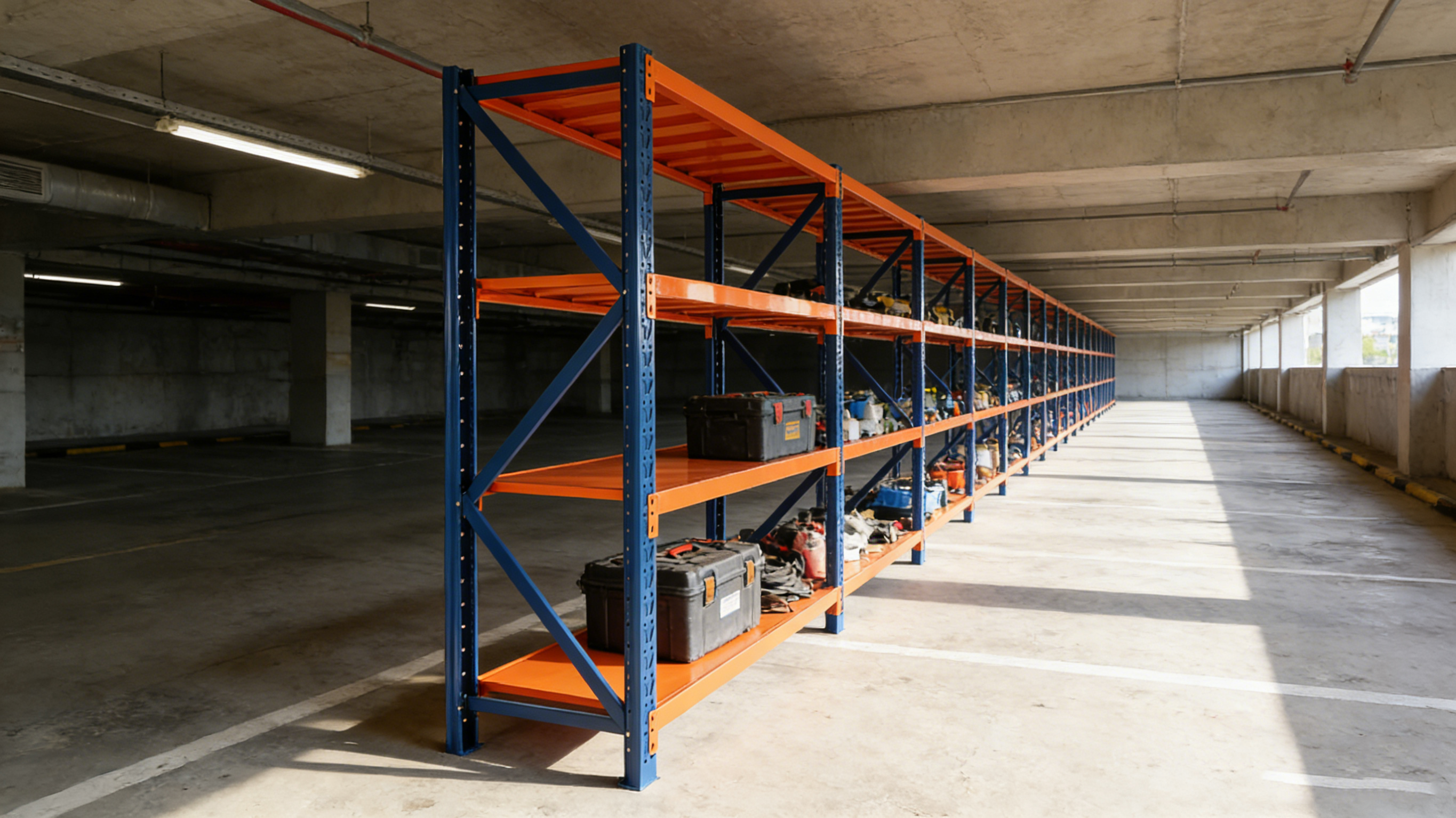 Garage shelves Heavy Duty - 4400 lbs garage storage 4 levels, adjustable metal shelving units and storage, industrial shelves utility shelves for commercial store tools gym - Grand Goldman Shop