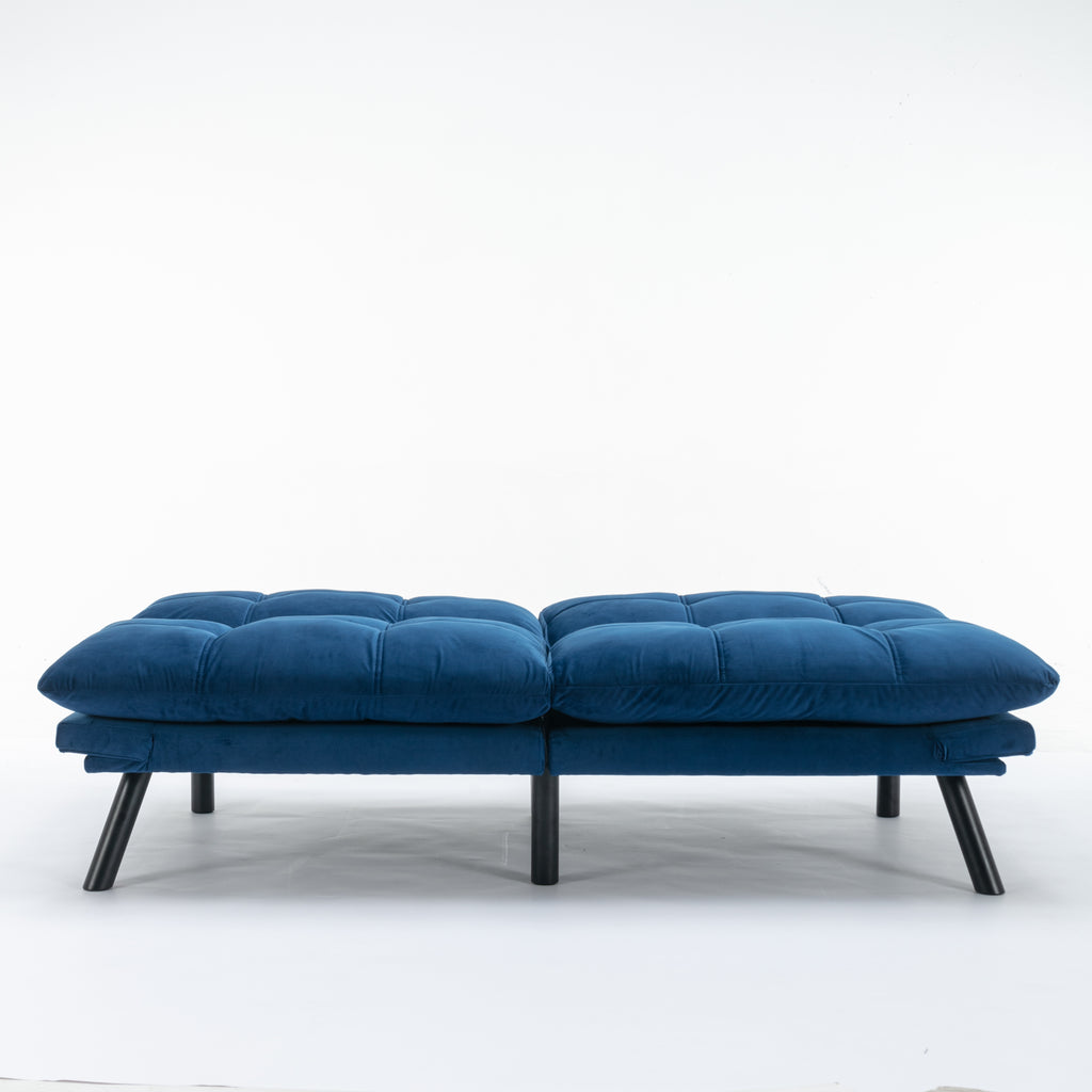 Navy Blue Convertible Folding Modern sofa Bed - Grand Goldman Shop