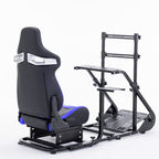 Enhanced and stable racing wheel cockpit, compatible with Fanatec, PXN, Thrustmaster, and Logitech adjustable driving simulat