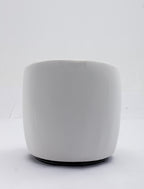 Velvet Fabric Swivel Accent Armchair Barrel Chair With Black Powder Coating Metal Ring,White - Grand Goldman Shop