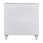 U_STYLE 28''painted Nightstand with 3 Drawers and Smooth Gliding Rails ,Simple Bedside Cabinet with Metal handle, Minimalist Sofa Side Table with rubber legs for Bedroom Sofa Couch Office - Grand Goldman Shop