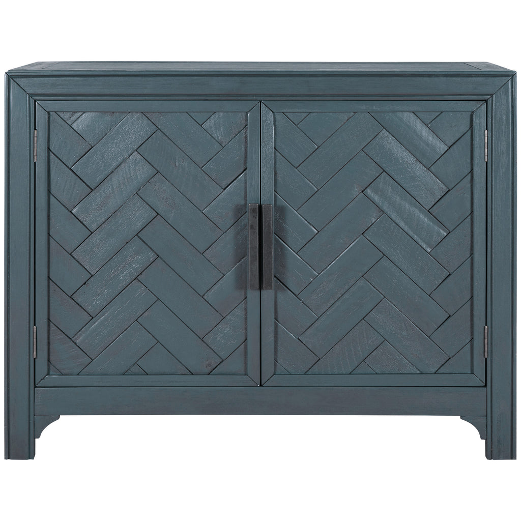 U_STYLE 40'' Modern Cabinets with Unique Design Doors with 1 Adjustable Shelves,Suitable for Multiple Rooms Such as Living Room and Study Room - Grand Goldman Shop