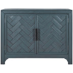 U_STYLE 40'' Modern Cabinets with Unique Design Doors with 1 Adjustable Shelves,Suitable for Multiple Rooms Such as Living Room and Study Room - Grand Goldman Shop