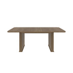 Modern Dining Table for 6-10 People, Wood Kitchen Table with Double Robust Pedestal, Wooden Dinner Table for Dining Room - Grand Goldman Shop