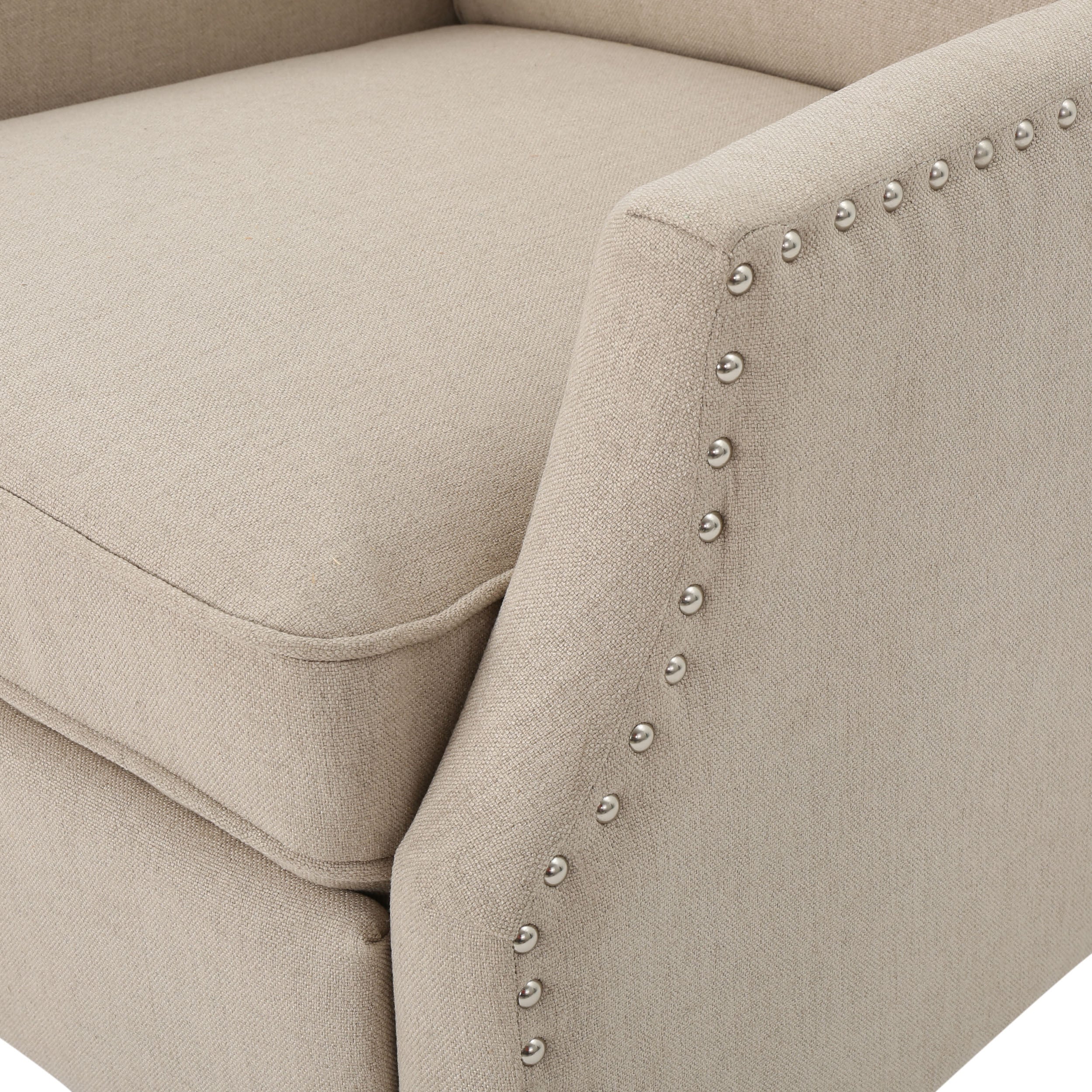 Westeros Wing Back Fabric Upholstered Recliner - Grand Goldman Shop