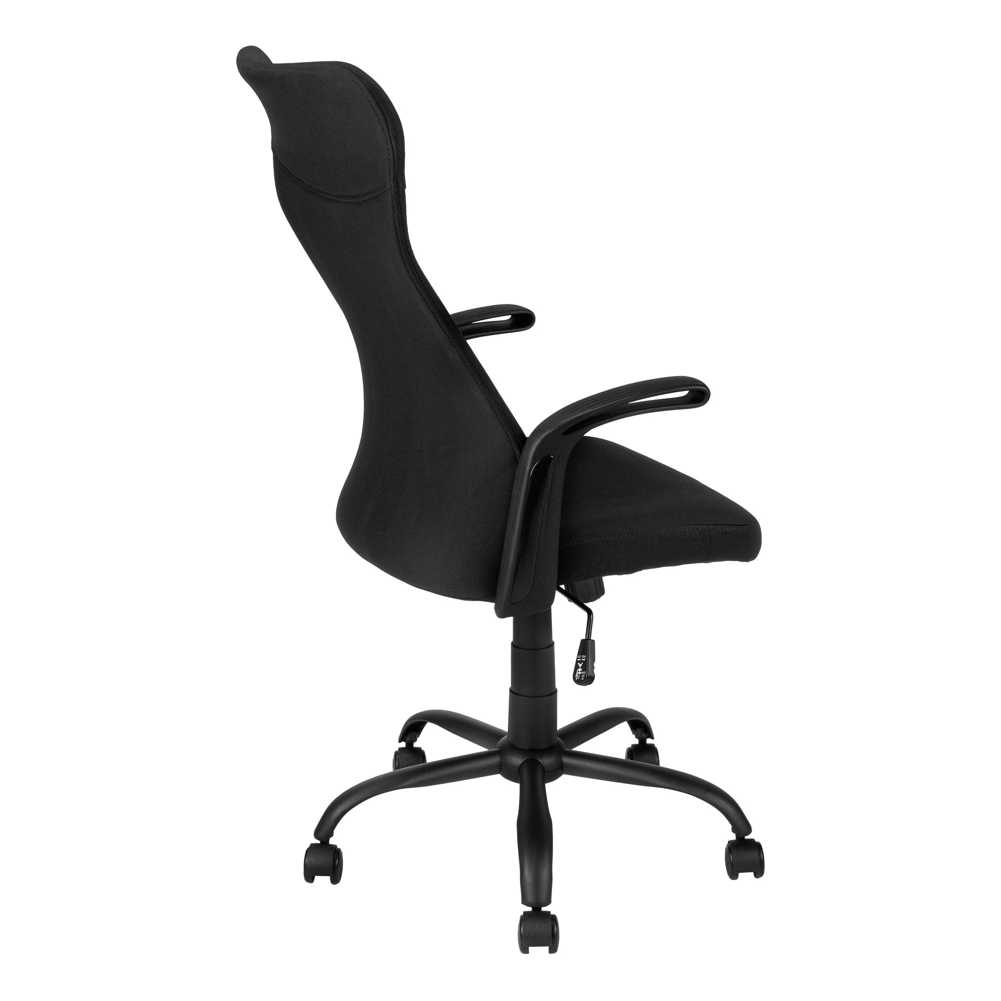 Office Chair, Adjustable Height, Swivel, Ergonomic, Armrests, Computer Desk, Work, Black Mesh, Black Metal, Contemporary, Mod
