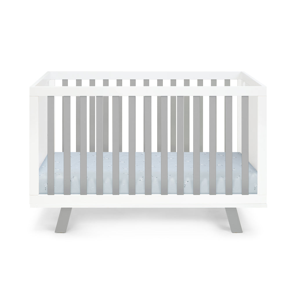 Livia 3-in-1 Convertible Island Crib White/Gray - Grand Goldman