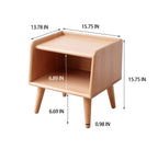 Pure Solid Wood Bedside Cabinet Modern Simple Nightstands European Beech Bedside Cabinet Nordic Bedroom Solid Beech Storage Cabinet 0.4m - Grand Goldman Shop