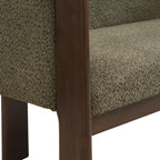 48.5' Upholstered Solid Loveseat (Walnut+Green) - Grand Goldman Shop