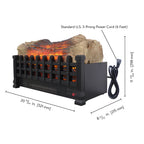 20 inch Electric Fireplace  3D Log set insert, Free Standing Fireplace Heater for Indoor - Grand Goldman Shop