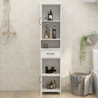 Double Door Narrow Height Slim Floor Standing Cabinet - Grand Goldman Shop