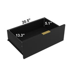Simply Modern 6-Drawer Dresser, Chest of Drawers for Bedroom, Living Room, Hallway, and Entryway - Large Storage Cabinet Black - Grand Goldman Shop