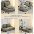 [VIDEO provided] Human Dog Bed ,Lazy Sofa Couch ,5 Adjustable Position,sit,sleep,fold,suit to put in bedroom, living room ,Space Saving Design,Green - Grand Goldman Shop