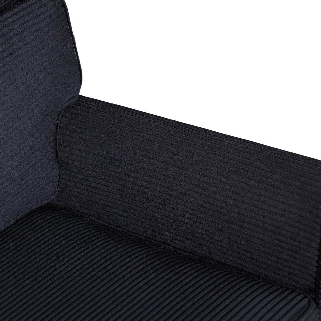 57' Modern 2-Seater Corduroy Sofa With Removable Backrest & Seat Cushions,Padded Armrests,High Rebound Sponge Filled with Solid Wood and Composite Frame,Easy Assembly For Living Room,Bedroom,Office. - Grand Goldman Shop