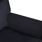 57' Modern 2-Seater Corduroy Sofa With Removable Backrest & Seat Cushions,Padded Armrests,High Rebound Sponge Filled with Solid Wood and Composite Frame,Easy Assembly For Living Room,Bedroom,Office. - Grand Goldman Shop