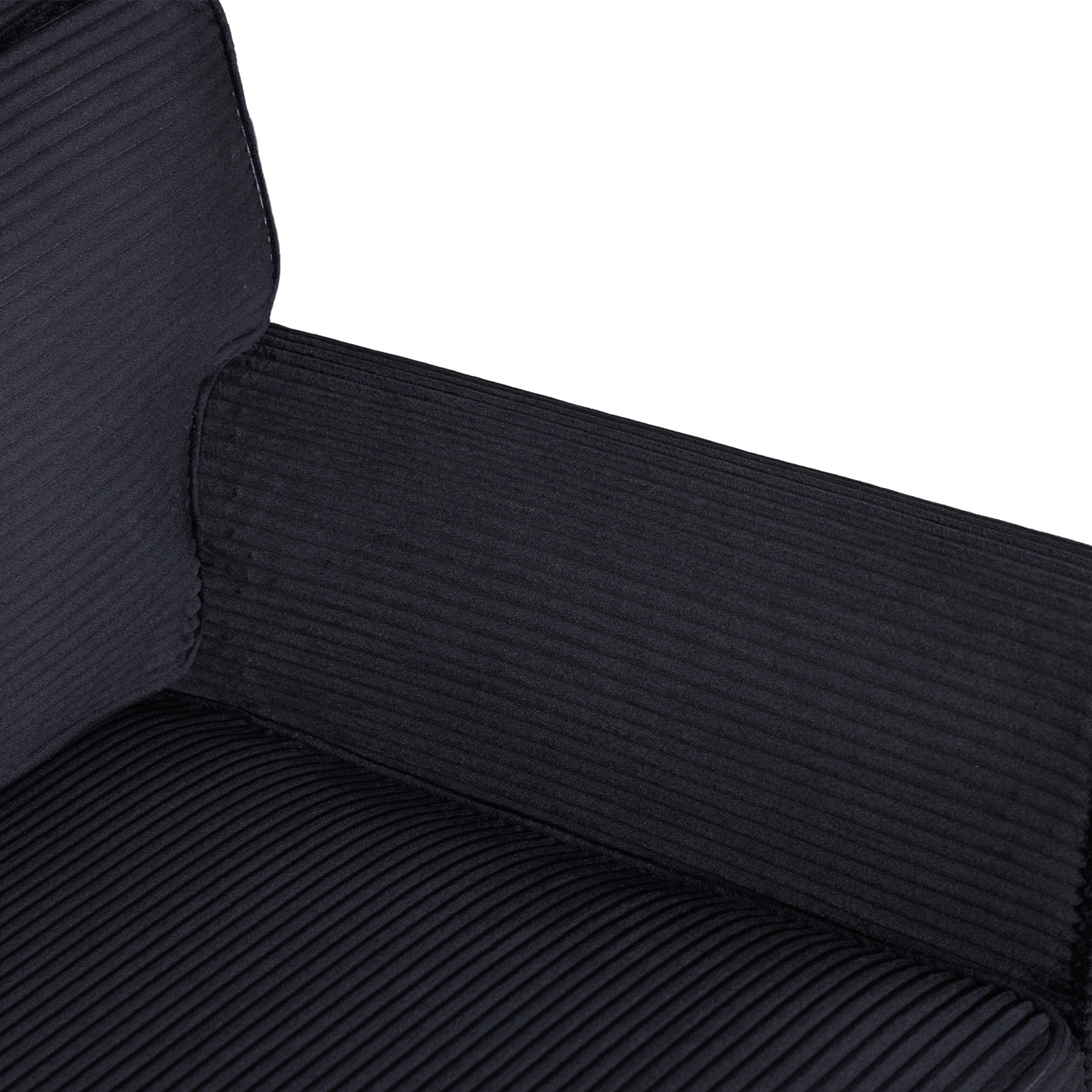 57' Modern 2-Seater Corduroy Sofa With Removable Backrest & Seat Cushions,Padded Armrests,High Rebound Sponge Filled with Solid Wood and Composite Frame,Easy Assembly For Living Room,Bedroom,Office. - Grand Goldman Shop
