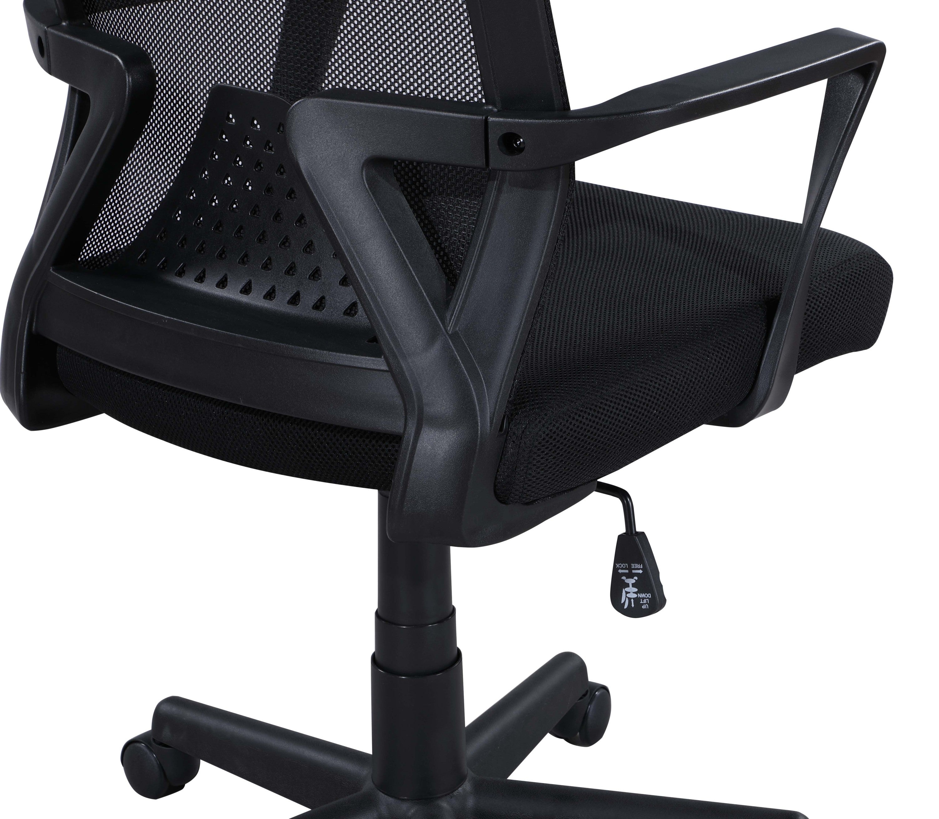 Height Adjustable Office/Task Chair with Armrest | Premium Home Decor - Grand Goldman