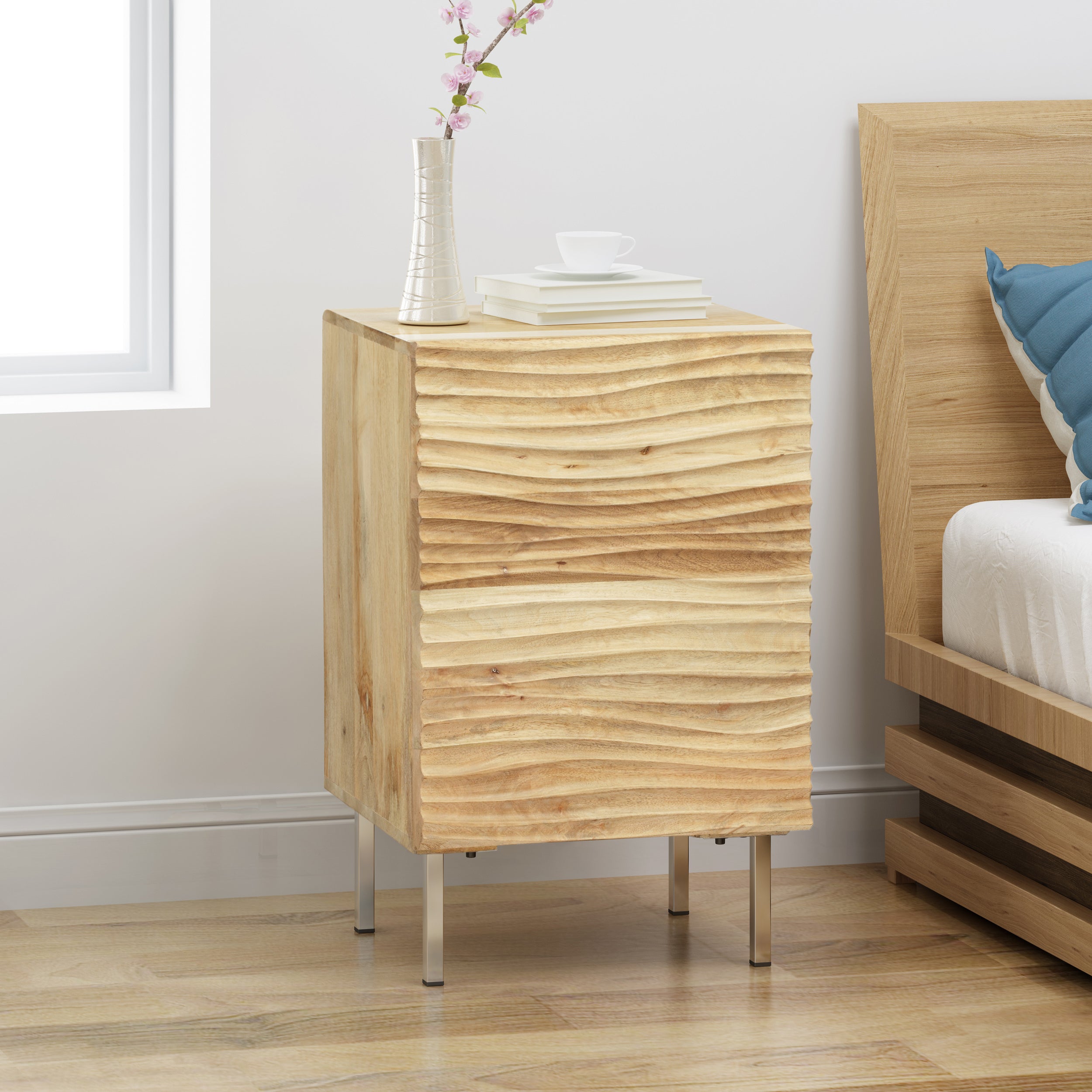 BEDSIDE 1 DOOR K/D - Grand Goldman Shop