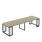 23.62'- 118'Modern Extendable Dining Table,Seats 2-10 People,,Space-Saving Wood Dining Table for Kitchen/Dining Room/Living Room,Perfect for Family Gatherings/Parties(Ancient White) - Grand Goldman Shop