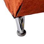 Ergonomic Linen Massage Chaise Lounge with Remote Control, Orange, 5 Modes - Grand Goldman Shop