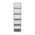 Bookcase Compact Bookshelf with Multiple Shelves, Matt Gray / White | Premium Home Decor - Grand Goldman