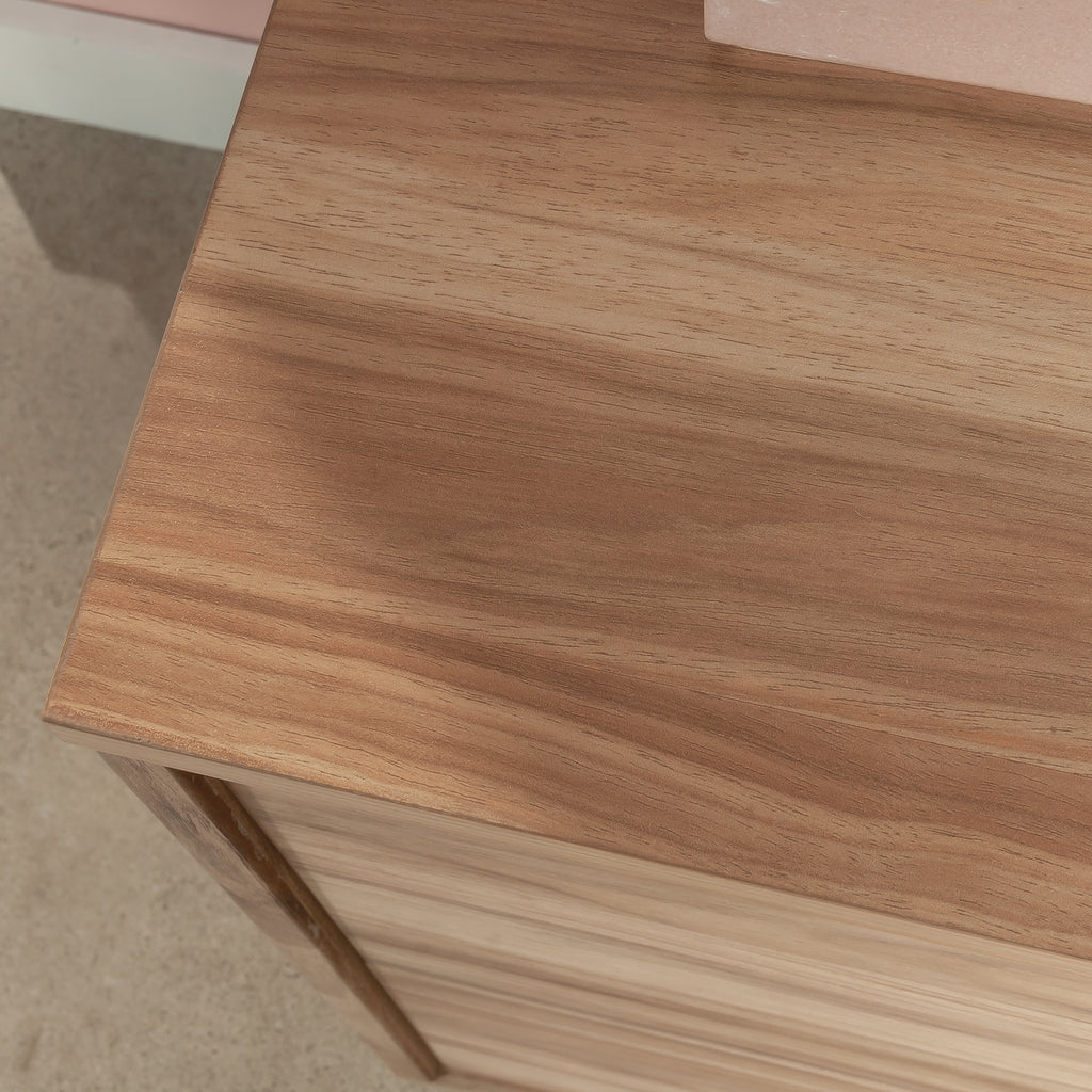 Lateral File with Two Drawers, Acacia finish | Premium Home Decor - Grand Goldman