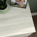 Lateral File with Large Drawers, Off White and Gray finish | Premium Home Decor - Grand Goldman